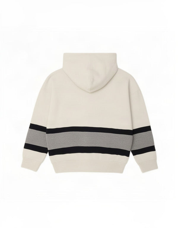 Adidas Damen Graphic Hoodie Pullover UK 12 Mittelweiße Colourblock-Baumwolle