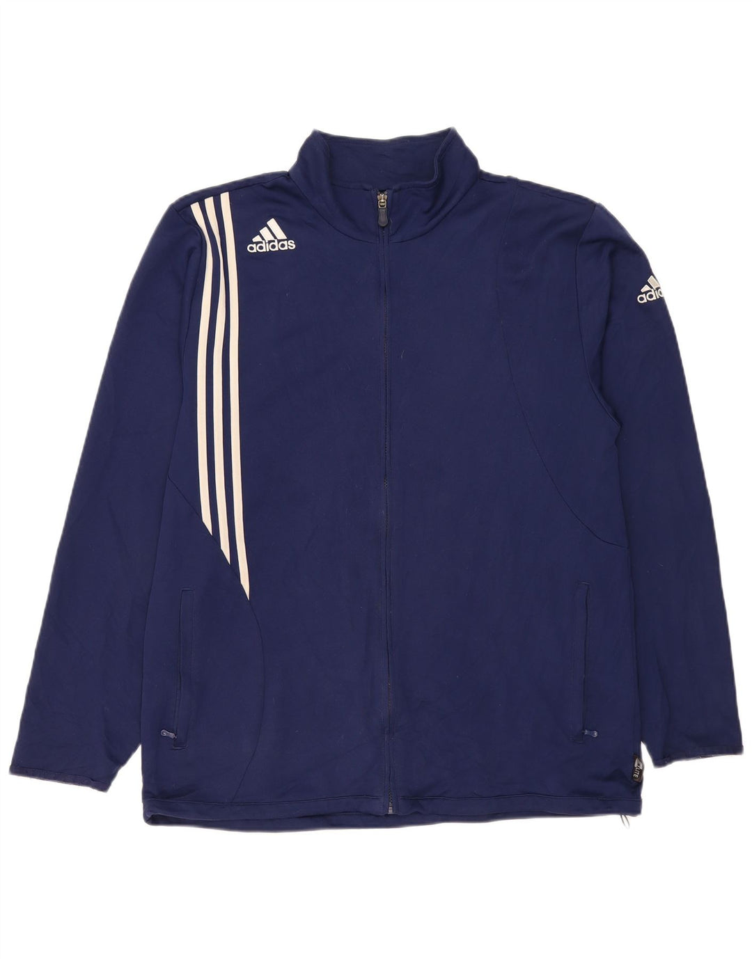 ADIDAS Herren Climalite Trainingsanzug Top Jacke UK 48/50 XL Marineblau Polyester