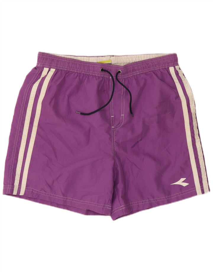 Diadora Herren-Badeshorts, groß, lila, Polyester