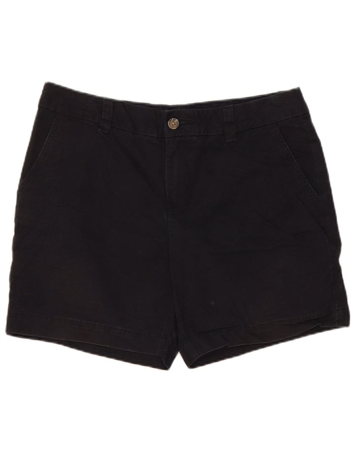 TOMMY HILFIGER Damen Chinoshorts US 8 Medium W32 Schwarze Baumwolle