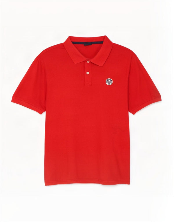 North Sails Herren-Poloshirt aus mittelroter Baumwolle