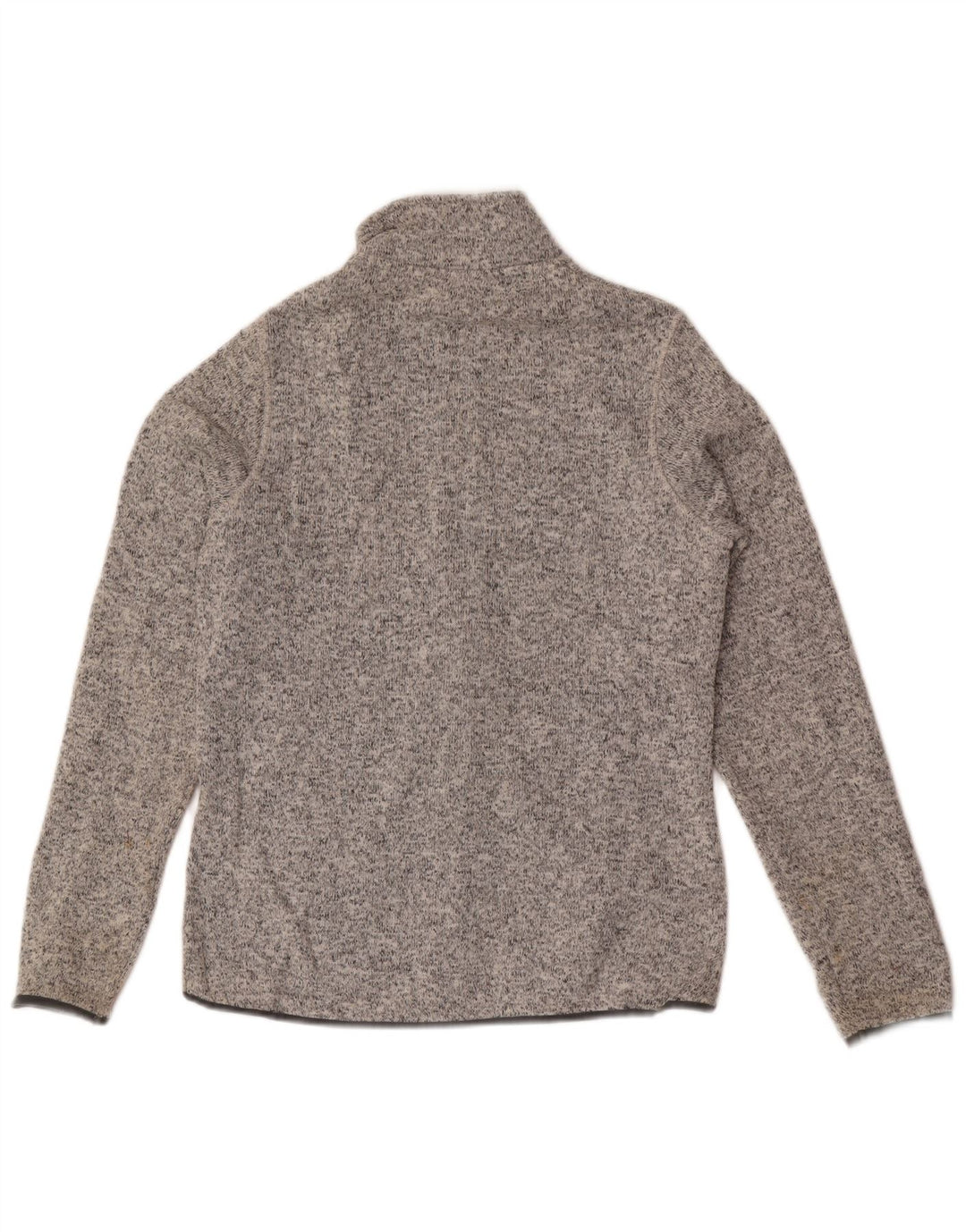 Eddie Bauer Damen-Trainingsanzug-Top-Jacke, UK 14, mittelgrau geflecktes Polyester
