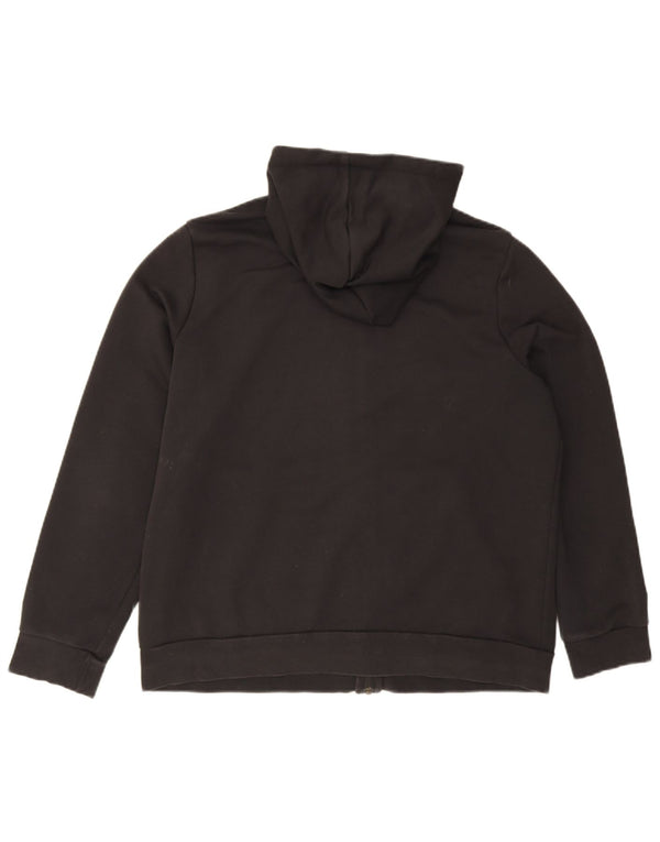 Adidas Damen Graphic Zip Hoodie Pullover UK 24/26 2XL Schwarz Baumwolle Sport