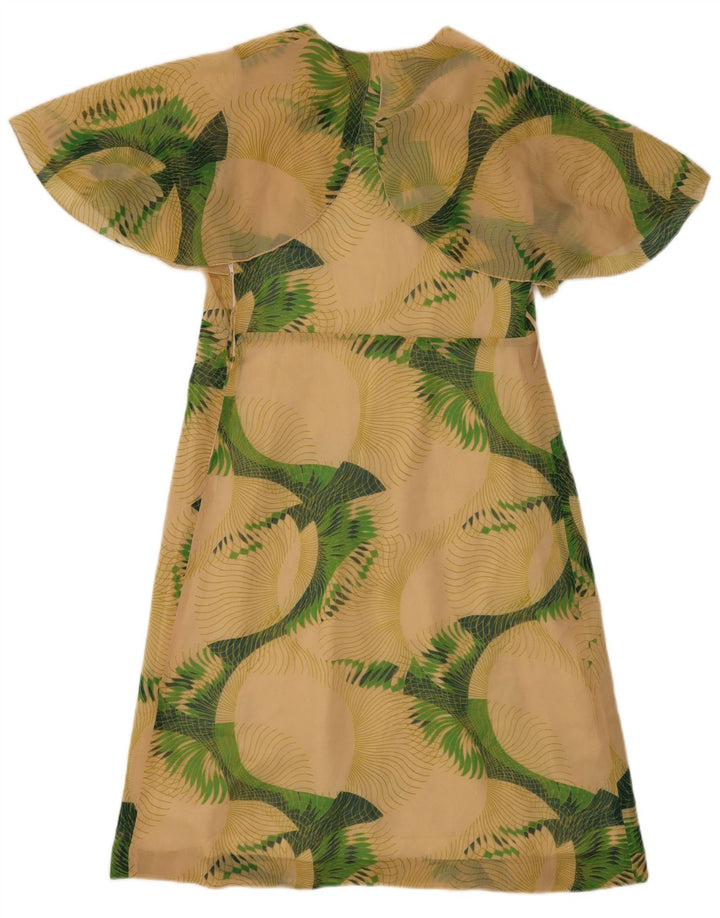 Bagarry Damen-A-Linien-Kleid IT 44 Mittelbeige mit Blumenmuster