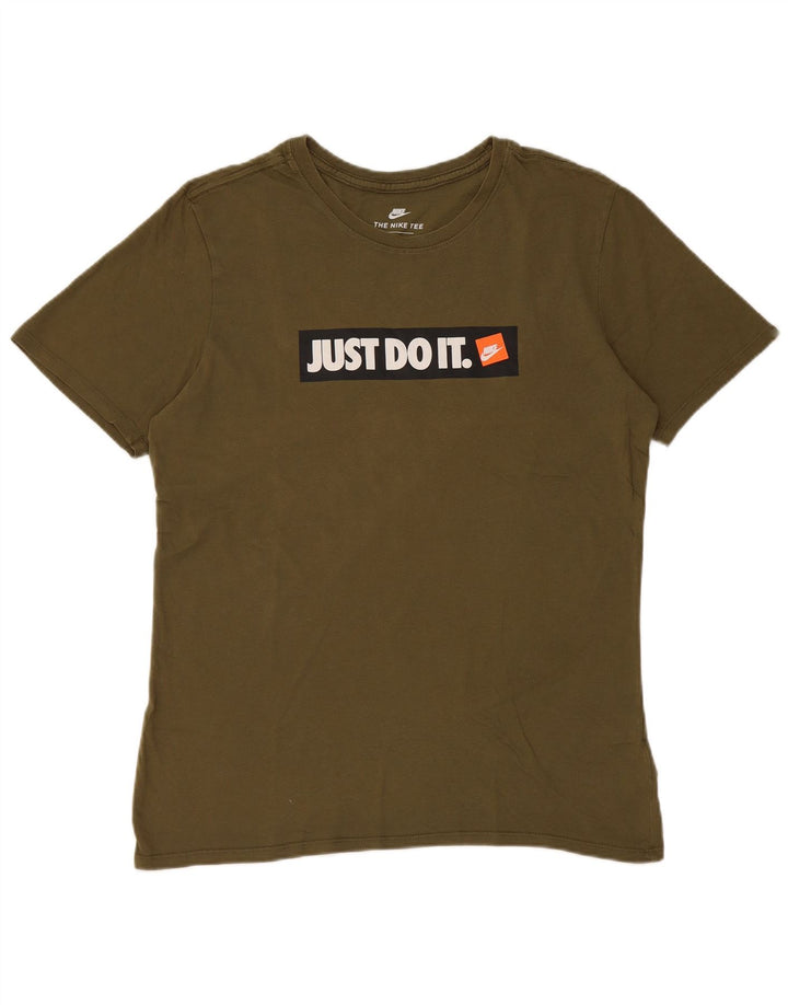 Nike Herren-T-Shirt mit Grafik, mittlere Khaki-Baumwolle