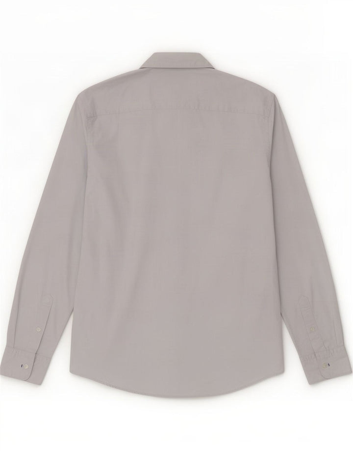 Scotch & Soda Herren-Slim-Fit-Hemd aus mittelblauer Baumwolle