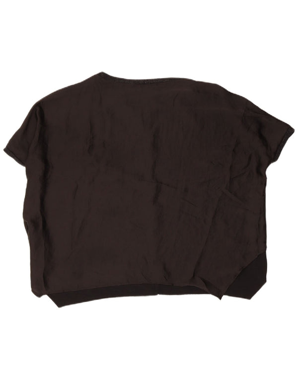 Übergroßes Blusenoberteil für Damen von Zara, Größe 44, mittelschwarz
