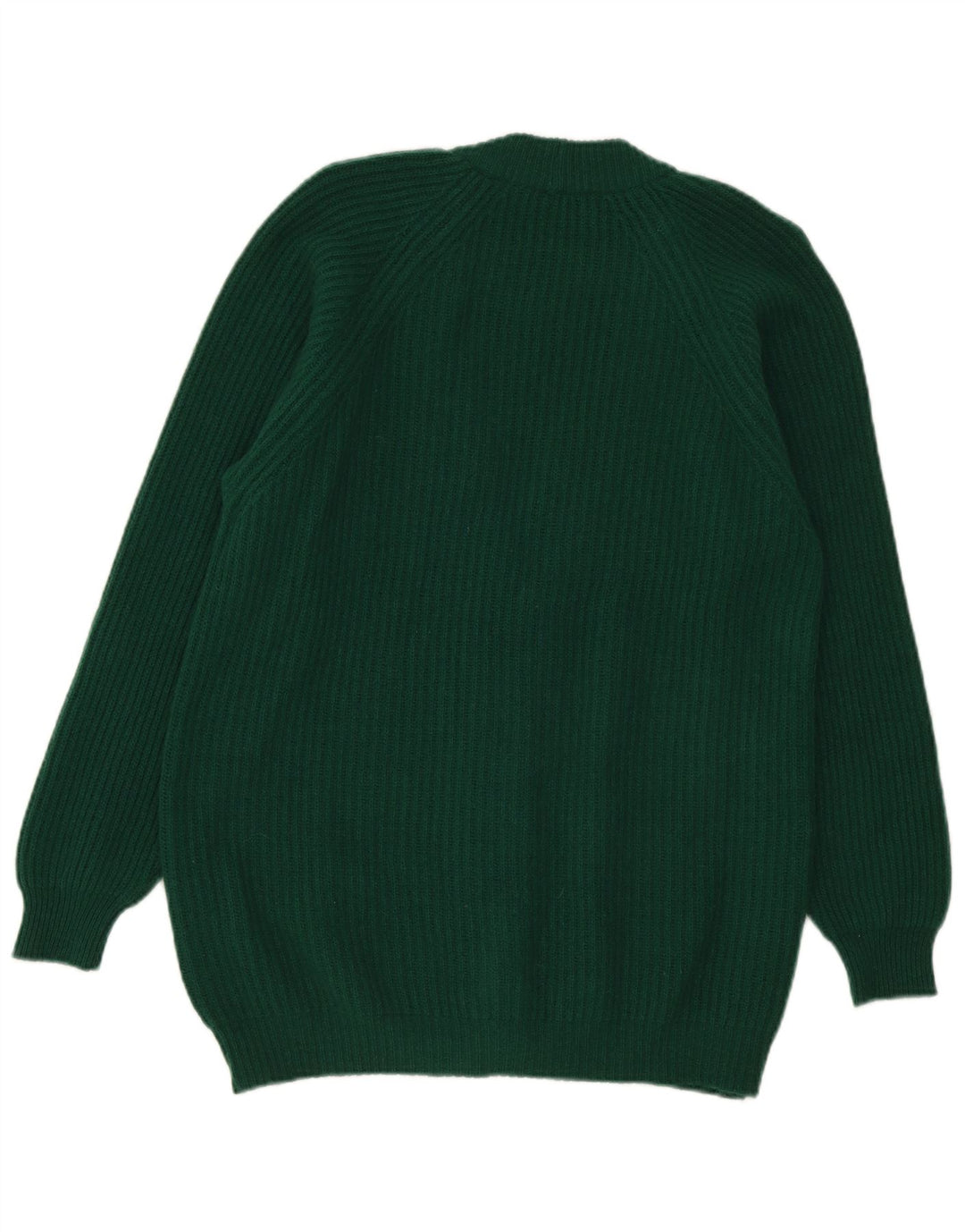 Vintage Damen Cardigan Pullover UK 16 Große grüne Wolle