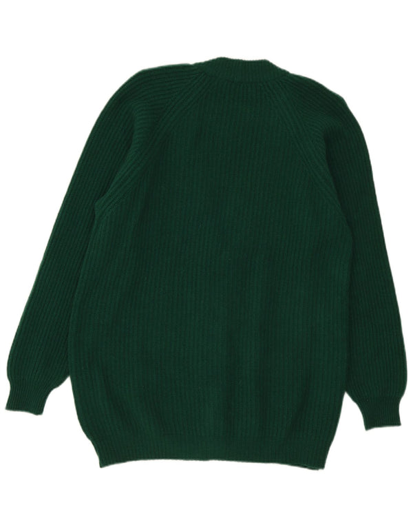 Vintage Womens Cardigan Sweater UK 16 Large Green Wool