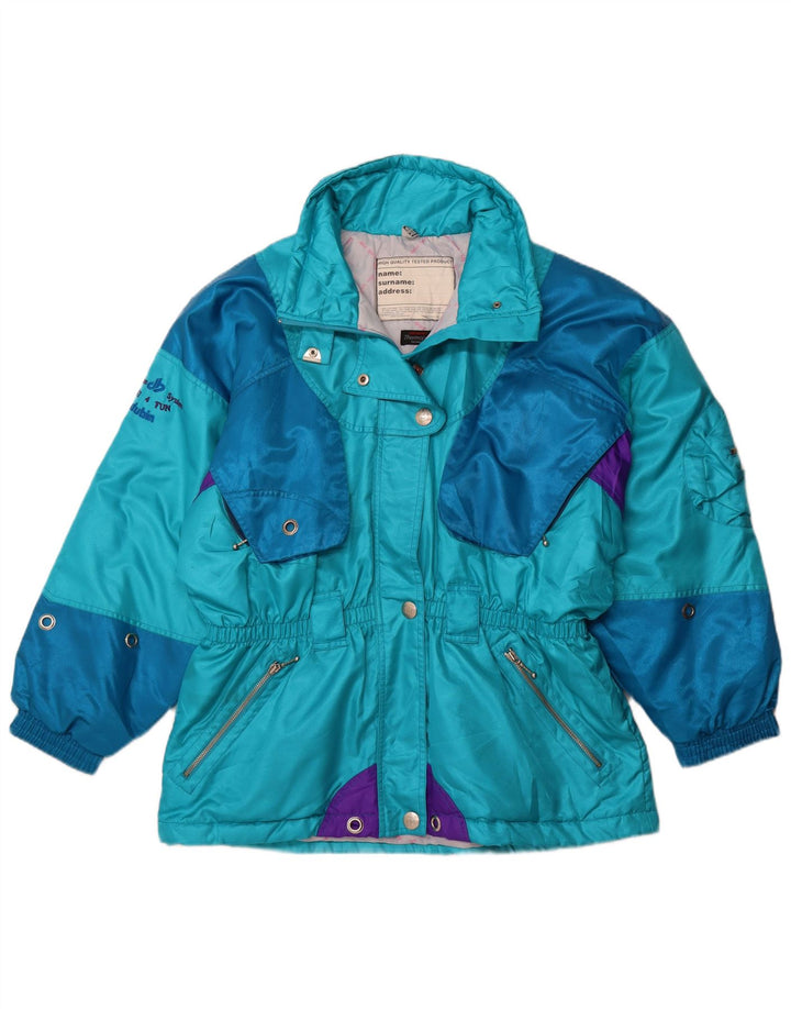 DUBIN Damen-Skijacke in Übergröße, EU 44, XL, Blau, Colourblock-Sport