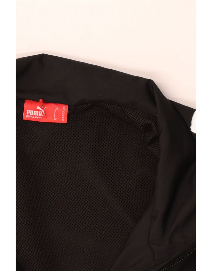 PUMA Herren-Trainingsanzug-Oberteil, Jacke, XL, Schwarz, Colourblock-Polyester