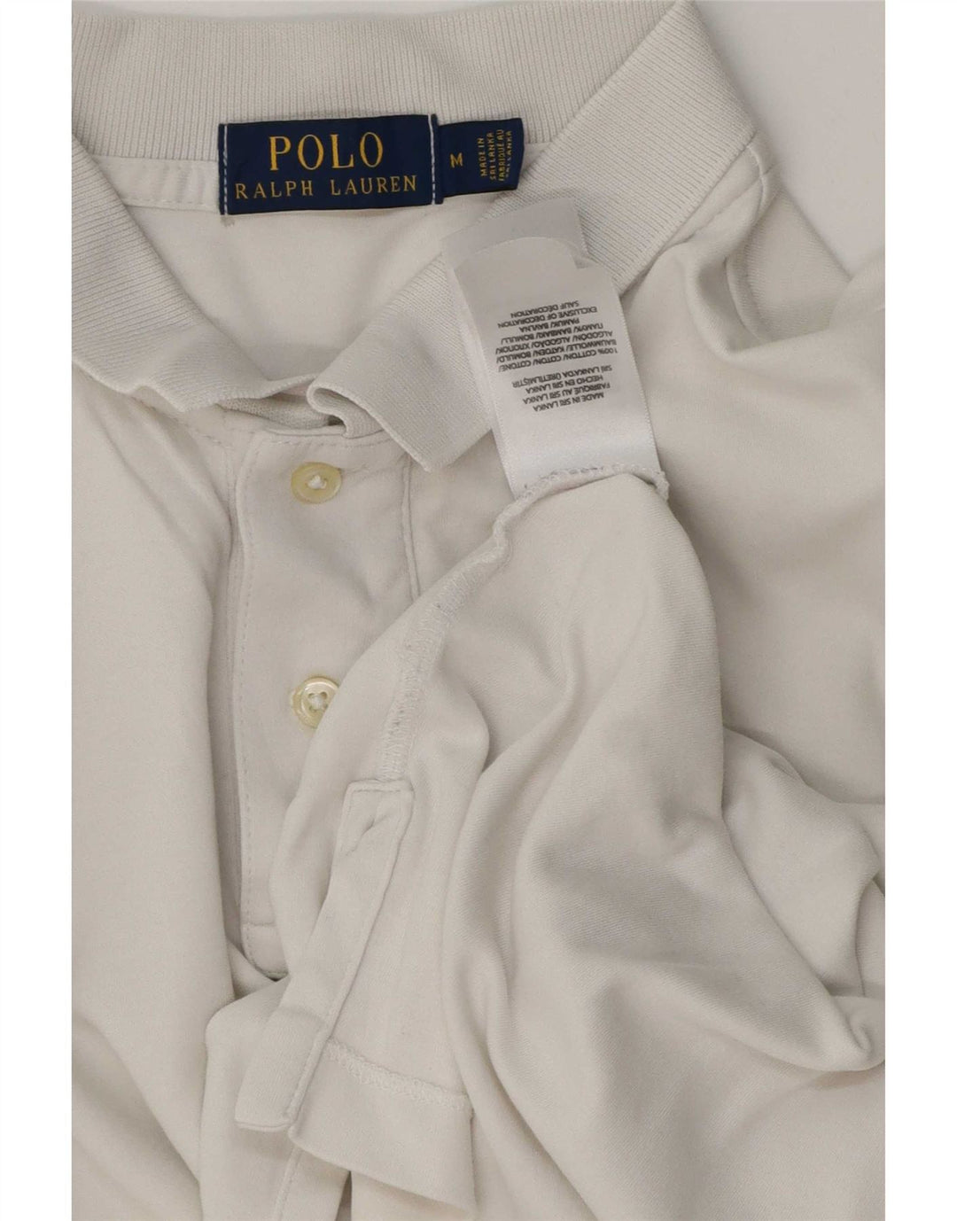 Polo Ralph Lauren Herrenhemd aus mittelweißer Baumwolle
