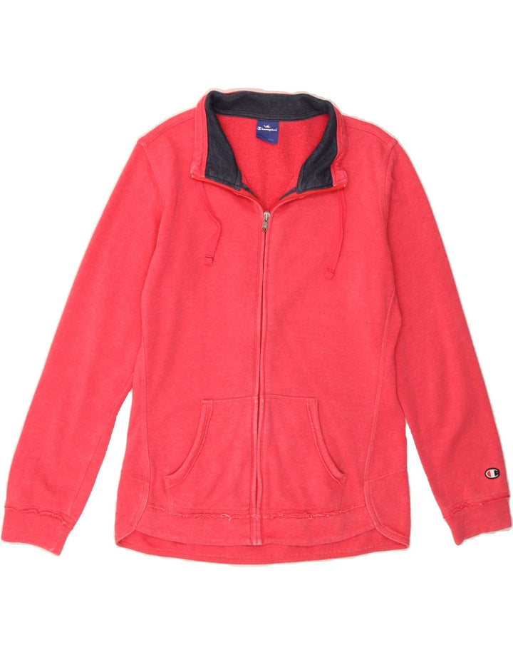 CHAMPION Womens Tracksuit Top Jacket UK 14 Medium Pink Vintage Champion and Second-Hand Champion from Messina Hembry 