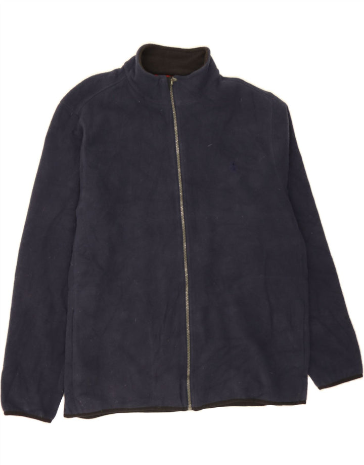 IZOD Mens Fleece Jacket UK 40 Large Navy Blue Polyester Vintage Izod and Second-Hand Izod from Messina Hembry 