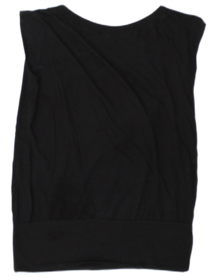 Elisabetta Franchi Damen Grafikweste Top IT 42 Medium Schwarz