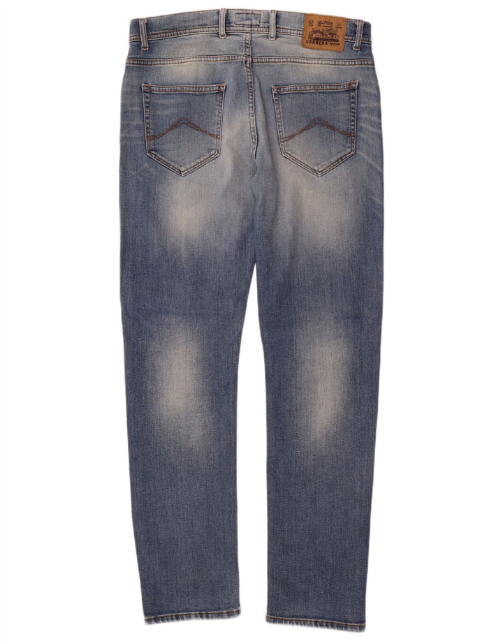 Carrera Herren Distressed Slim Jeans W34 L33 Blaue Baumwolle