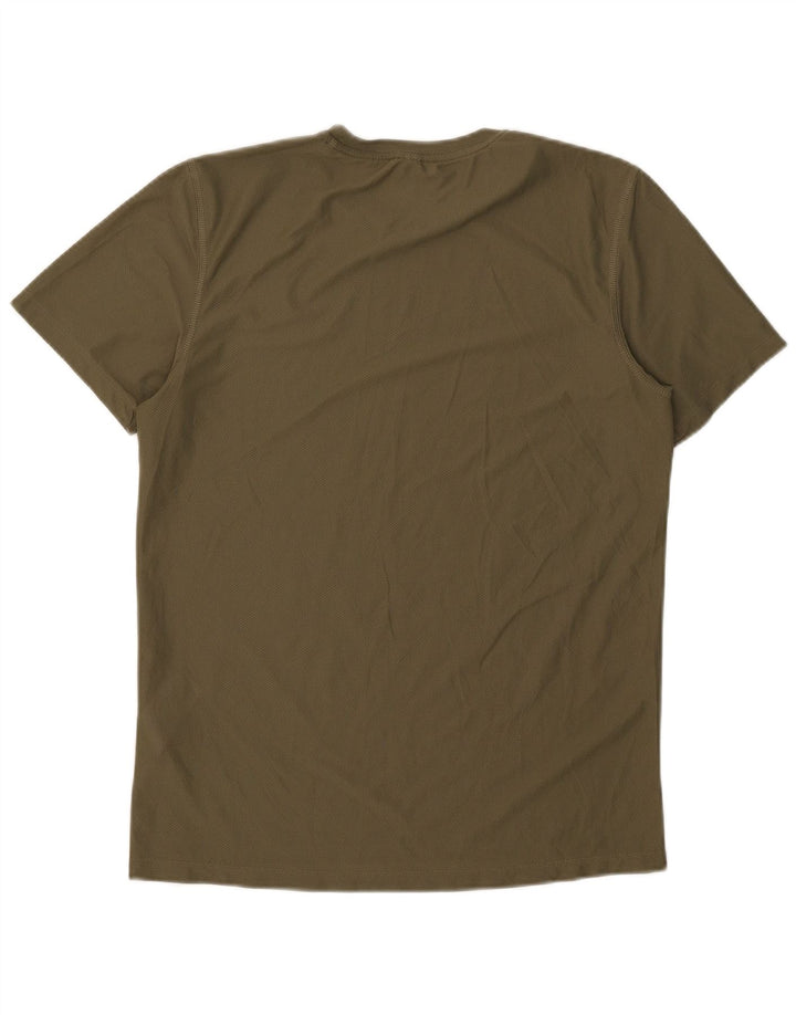 Adidas Herren T-Shirt Top Small Khaki Polyester