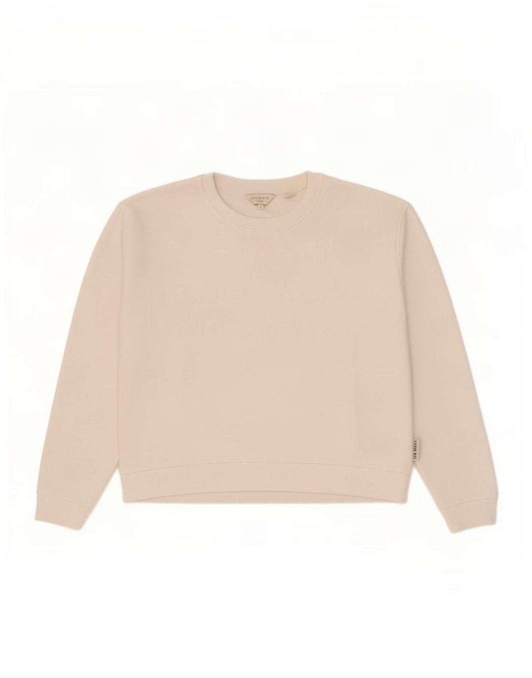Ted Baker Damen-Sweatshirt in Übergröße, Größe 2, klein, weißes Polyester