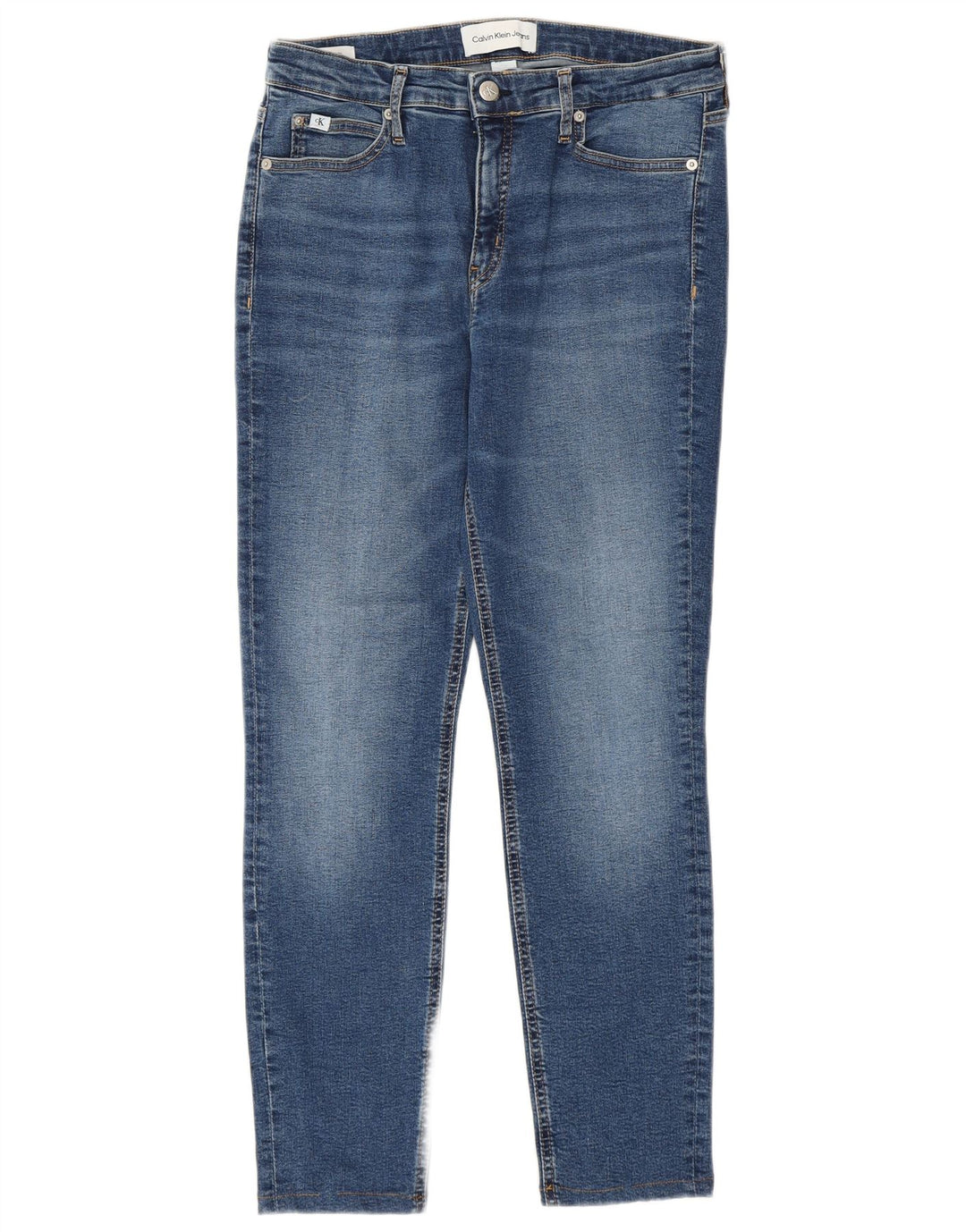 Calvin Klein Damen Mid Rise Skinny Jeans W31 L26 Blau