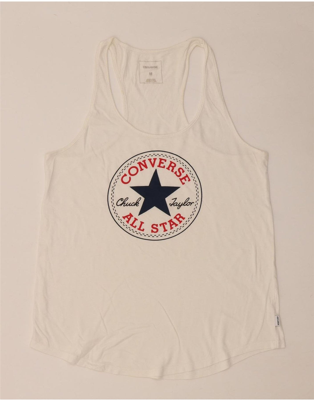 CONVERSE Damen Chuck Taylor Graphic Vest Top UK 12 Medium Weiß