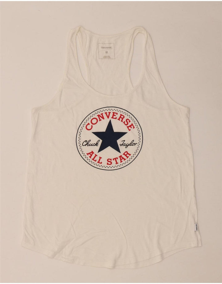 CONVERSE Damen Chuck Taylor Graphic Vest Top UK 12 Medium Weiß