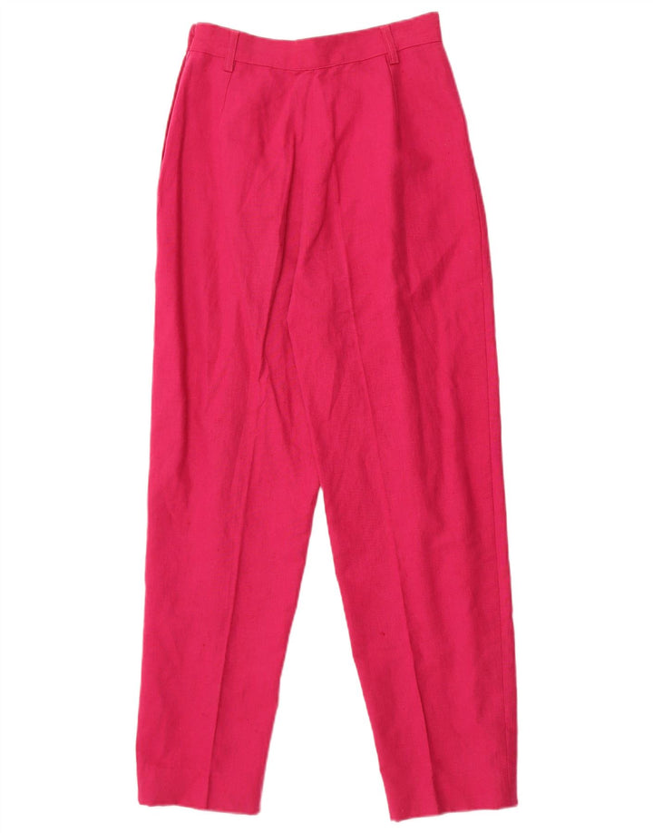 POP 84 Damen-Anzug mit 3 Knöpfen, 2-teilig, Größe S, W24, L26, Rosa, Leinen