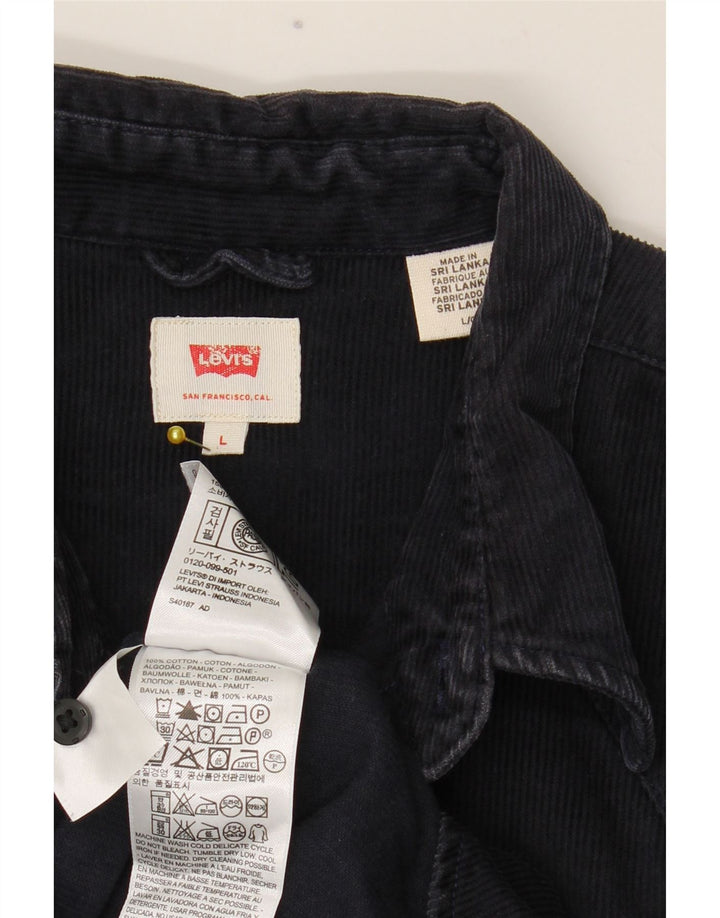 Levi's Herren-Cordhemd, groß, marineblau, Baumwolle