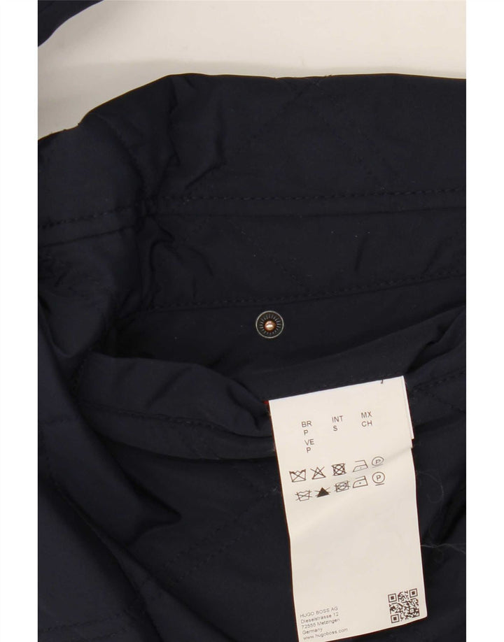 Hugo Boss Herren Wendejacke UK 36 Small Schwarz Polyamid