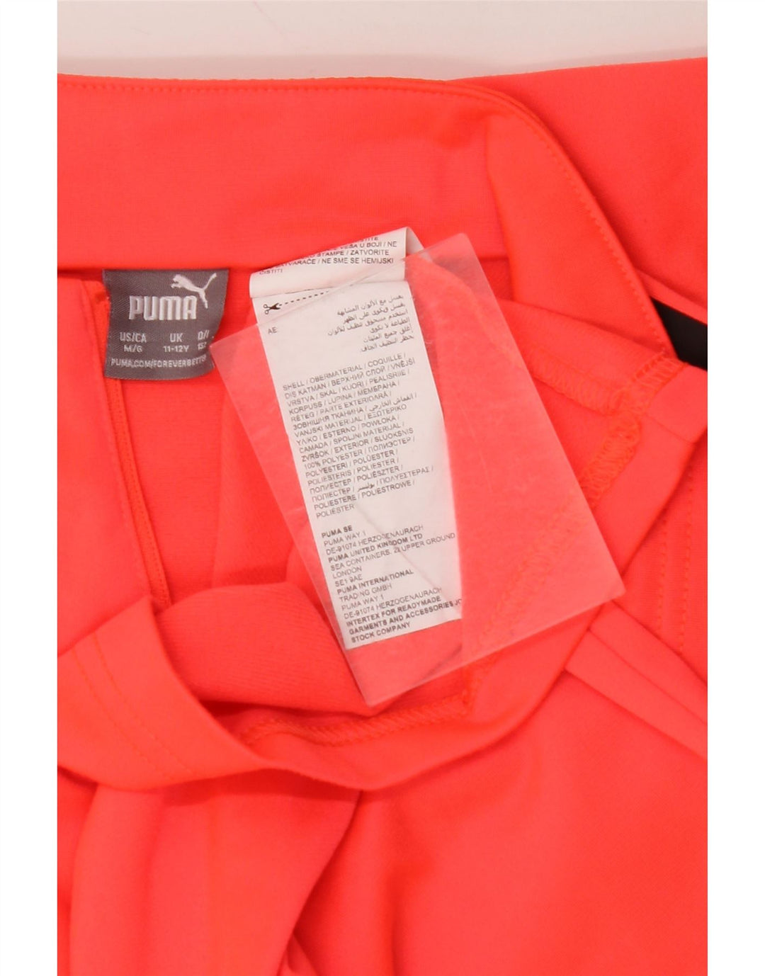 PUMA Jungen-Pullover-Trainingsoberteil mit Reißverschluss, 11–12 Jahre, rotes Farbblockdesign