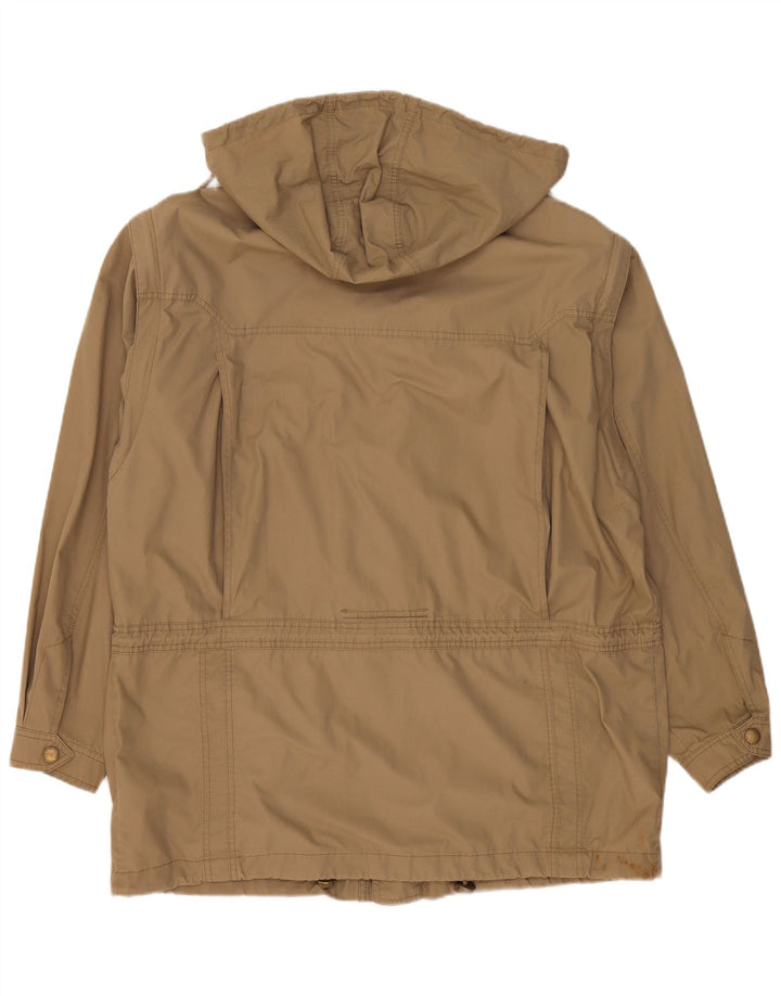 Camel Active Herren-Utility-Jacke mit Kapuze IT 55 2XL Khaki Baumwolle