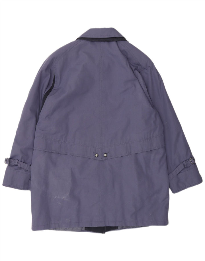 Vintage Damen Übergroßer Mantel UK 14 Groß Blau