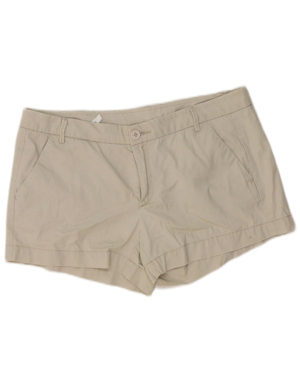 Benetton Damen Chinoshorts UK 14 Large W36 Beige Baumwolle