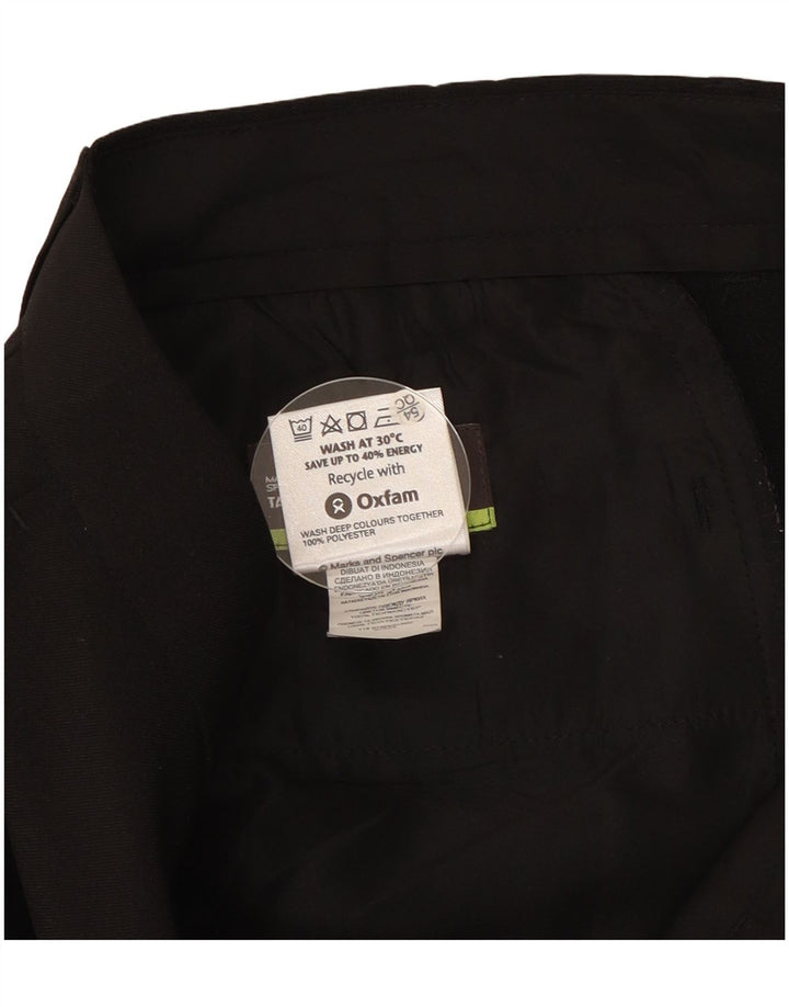Gerade Herren-Chinohose von Marks & Spencer, W36, L29, Schwarz, Polyester