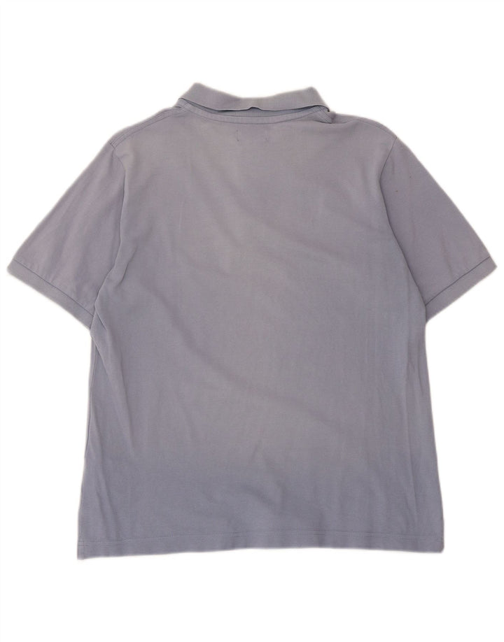 Kappa Herren-Poloshirt aus mittelblauer Baumwolle