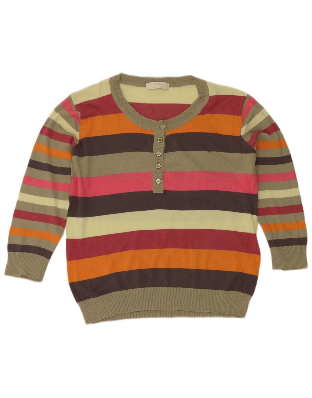 Marks & Spencer Damen Crop Pullover mit U-Boot-Ausschnitt, UK 16, Größe L, mehrfarbig