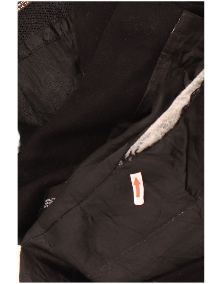 GEOX Womens Respira Overcoat UK 16 Große schwarze Wolle
