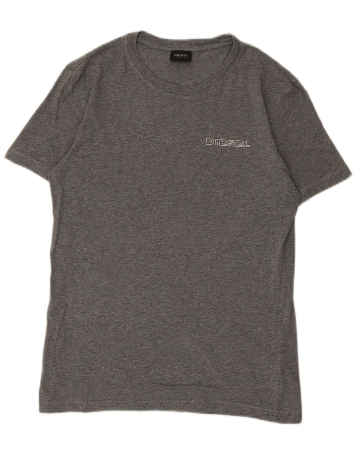 Diesel Herren T-Shirt Top Small Grau Baumwolle