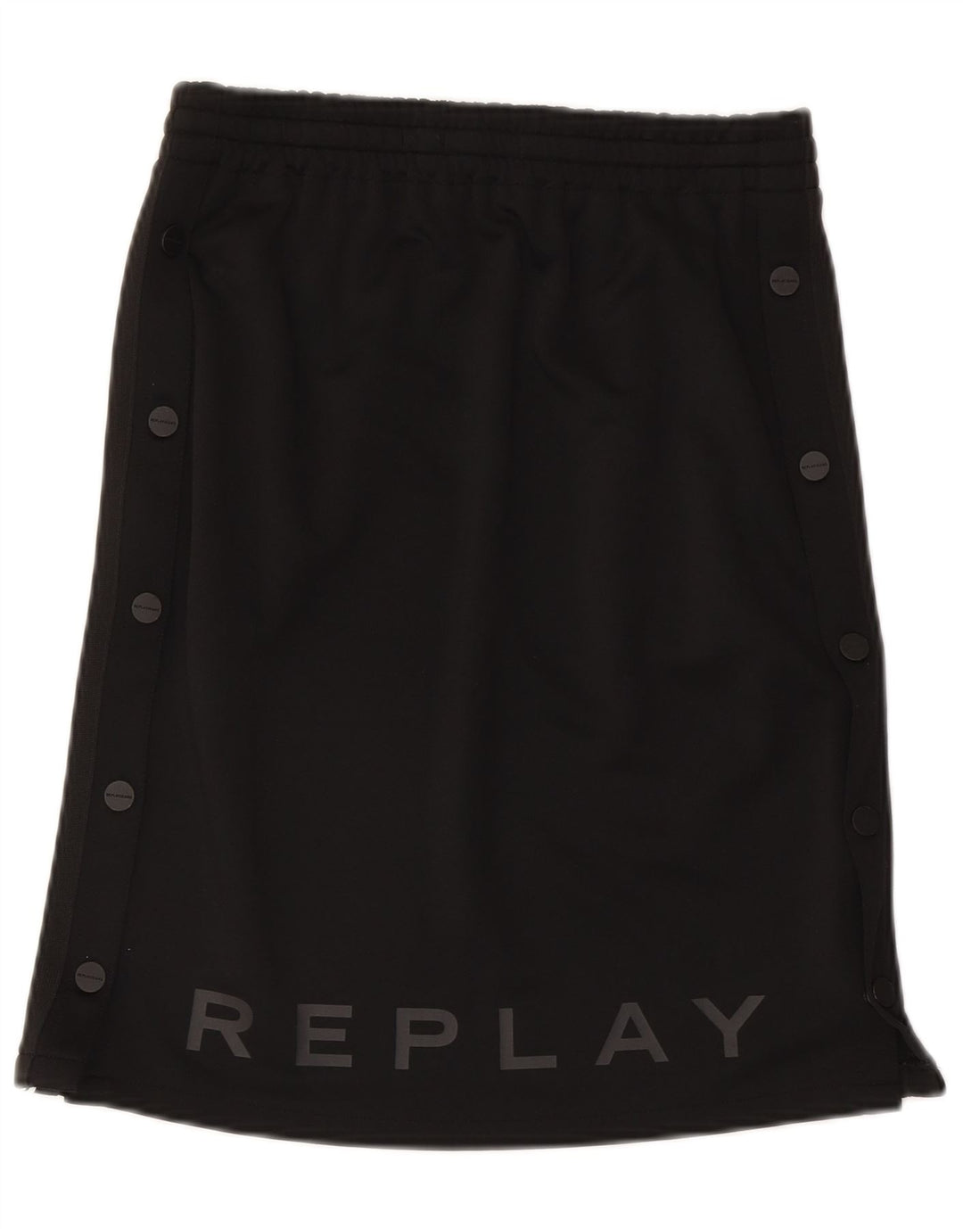 Replay Damen-Grafikrock, Größe S, W27, Schwarz, Polyester, Sport