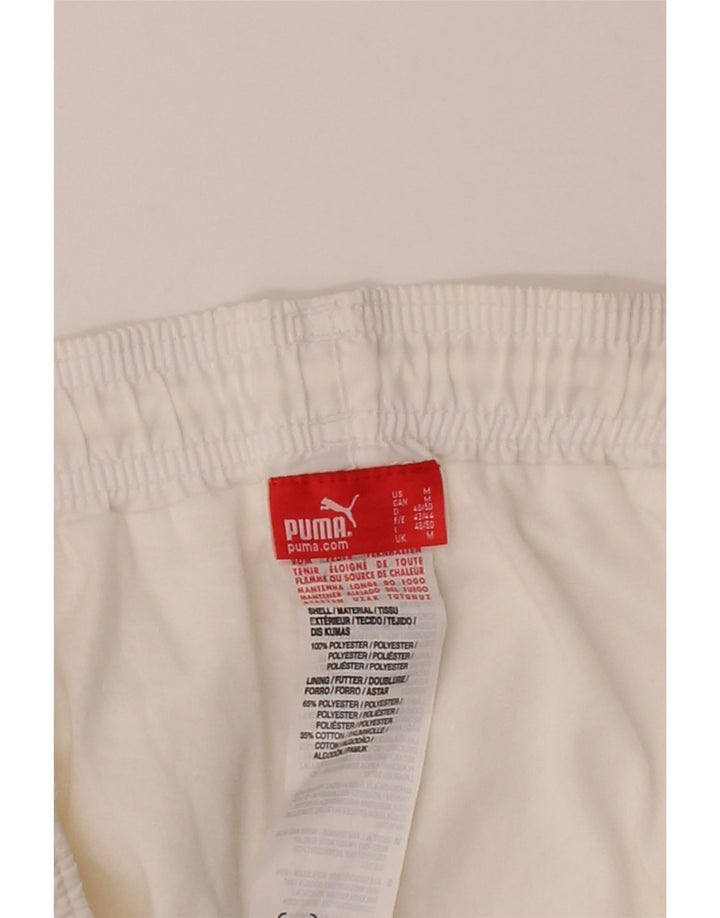 PUMA Mens Bermuda Sport Shorts Medium  White Polyester