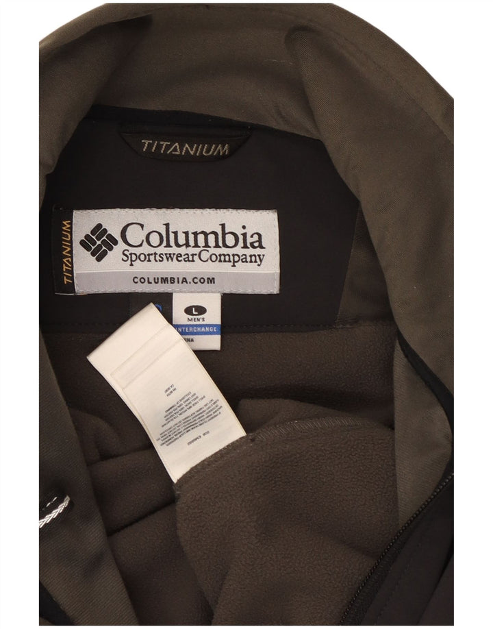 Columbia Herren Interchange Windjacke UK 40 Large Schwarz Nylon
