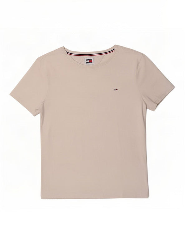 Tommy Hilfiger Damen T-Shirt Top UK 10 Small Weiß