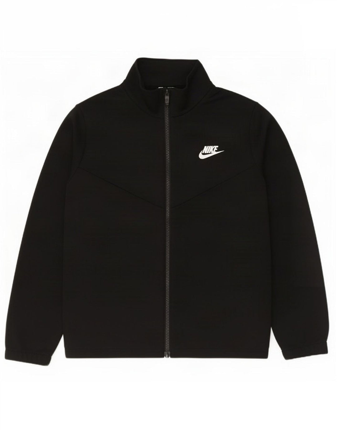 Nike Jungen-Trainingsanzugoberteil mit Grafik, 12–13 Jahre, Größe L, Schwarz, Polyester