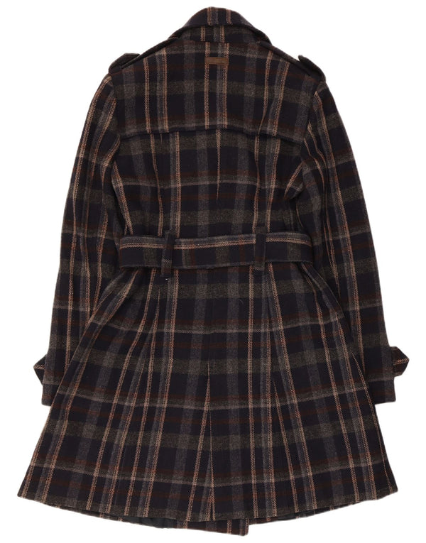 Marlboro Classics Damen Trenchcoat IT 44 Medium Black Check
