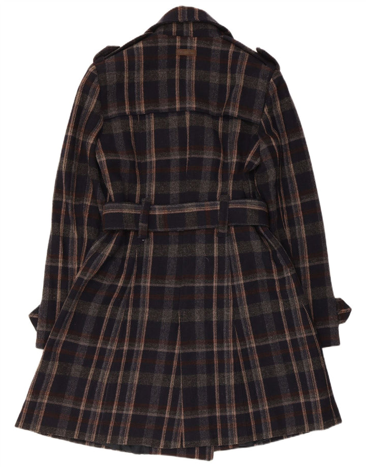 Marlboro Classics Damen Trenchcoat IT 44 Medium Black Check