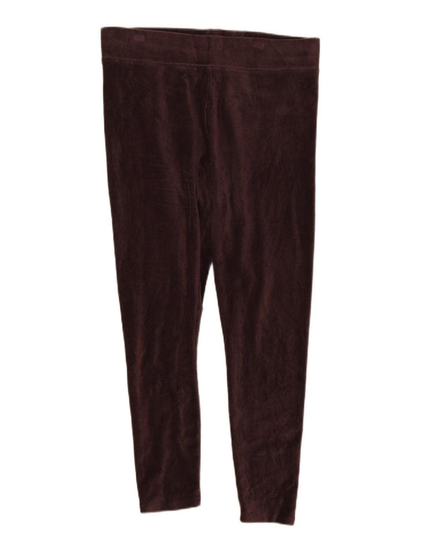 Marks & Spencer Damen Cord-Leggings UK 16 Large Braun Baumwolle
