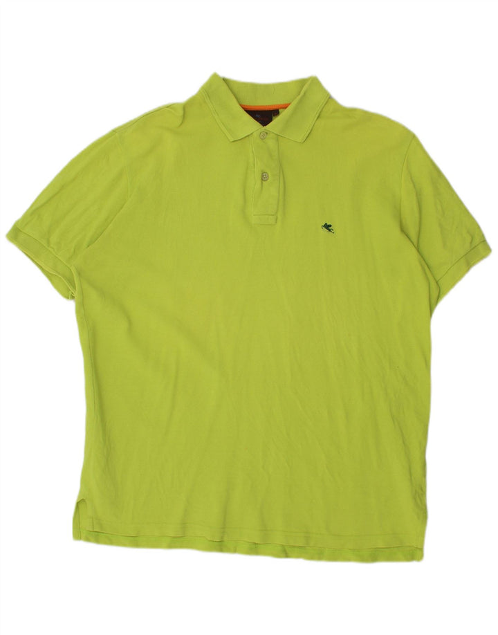 Etro Herren-Poloshirt, große grüne Baumwolle