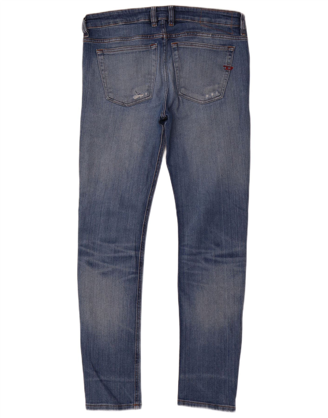 Diesel Herren Distressed Slim Jeans W32 L32 Blaue Baumwolle