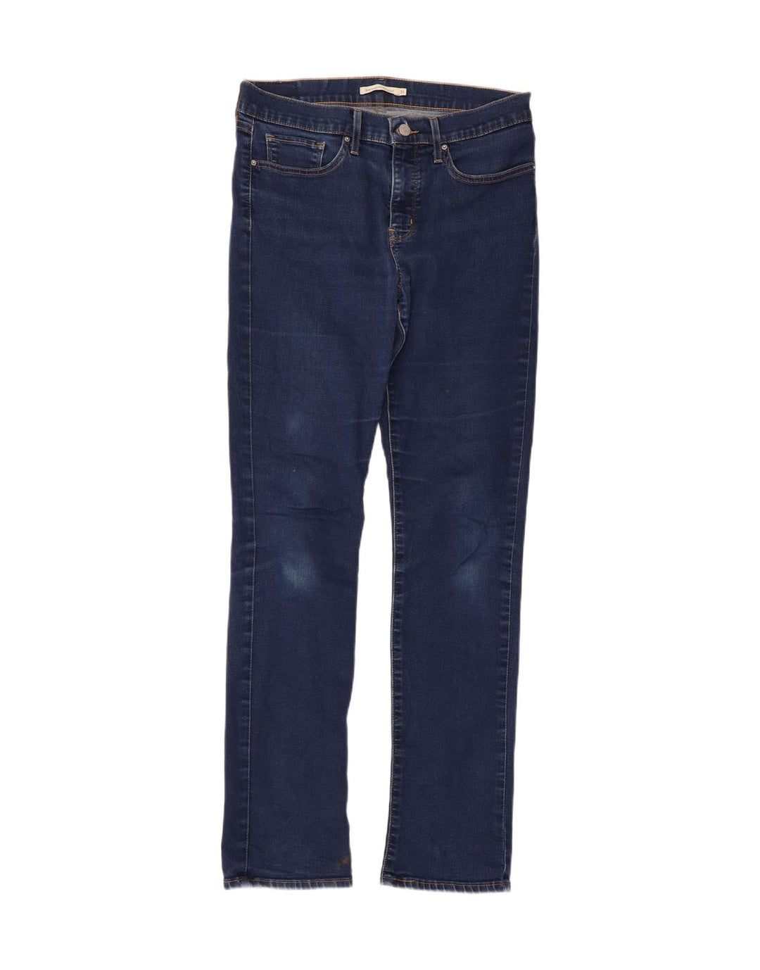 Levi's Damen 314 Shaping Straight Jeans W31 L32 Blaue Baumwolle