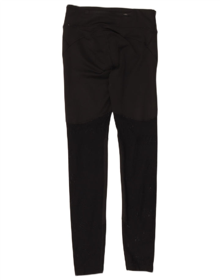 Nike Damen Dri Fit Graphic Leggings UK 4 XS Schwarz Polyester