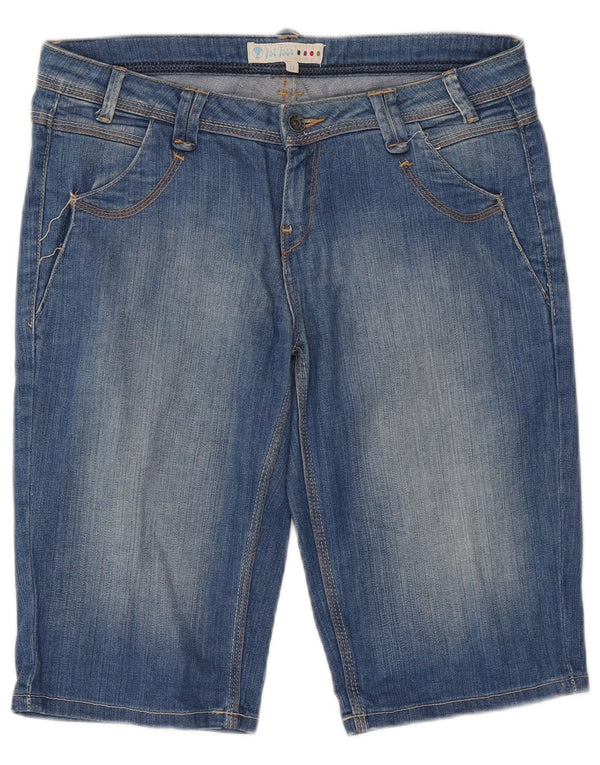 Fat Face Damen Jeansshorts UK 12 Medium W32 Blaue Baumwolle